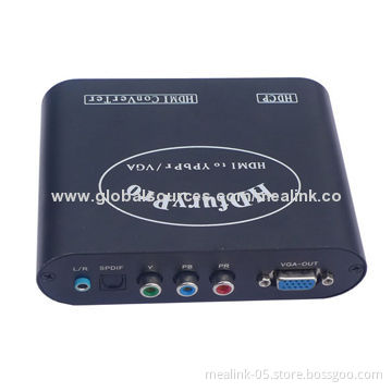 HDFURY Pro-HDMI to VGA + YPbPr + Audio Converter, Plug-and-play FunctionNew